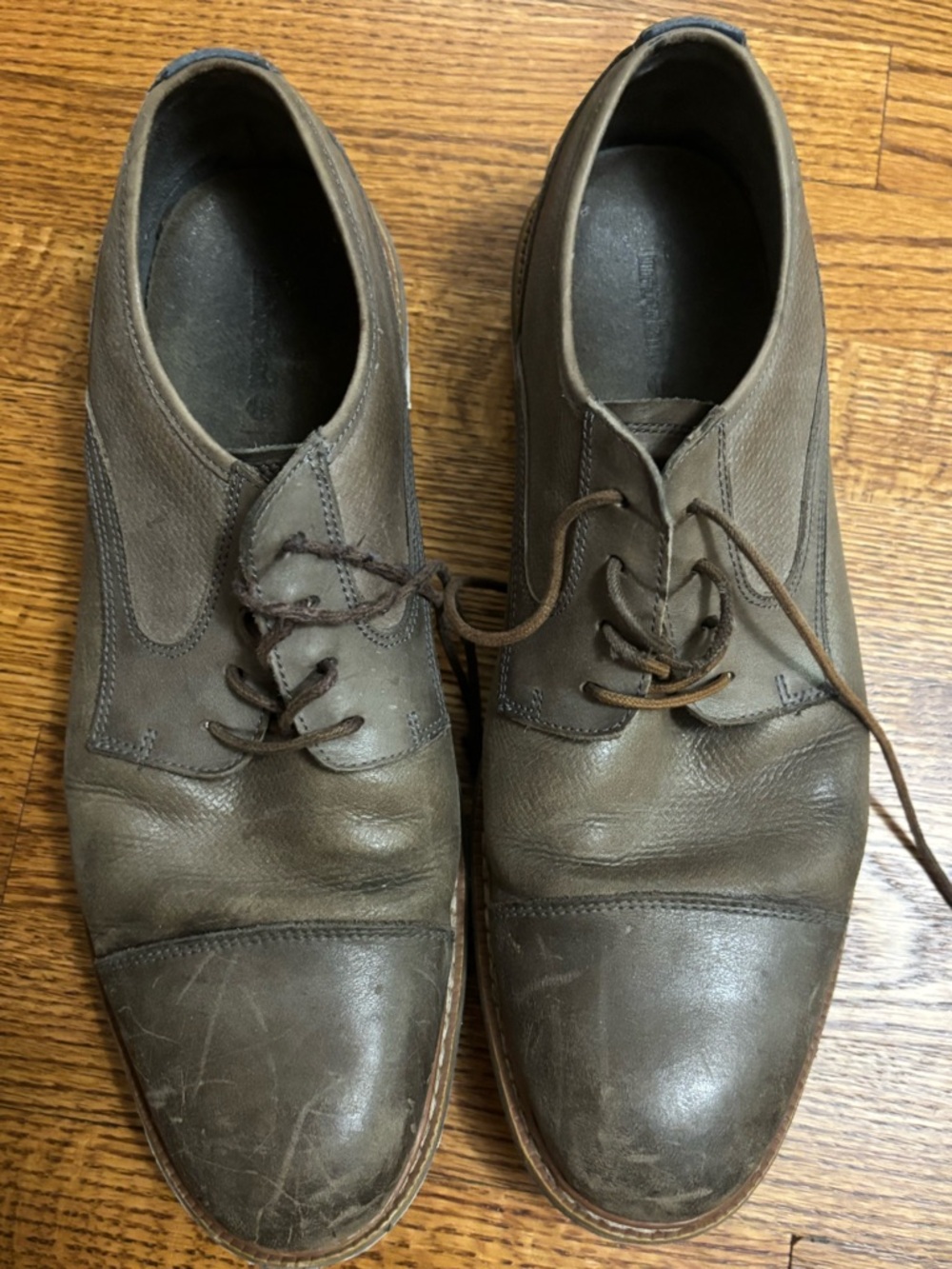 Timberland Men's Brown Leather Lace-Up Dress Shoes